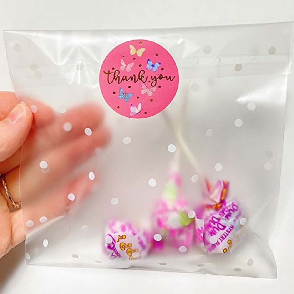 60  1.5" Premium THANK YOU STICKERS - Picture 4 of 7